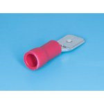 RM250 (SG57643A) (TAI-1.25М), Клемма ножевая 6.3мм, вилка, изолированная, провод 0.25-1.5мм² (красна