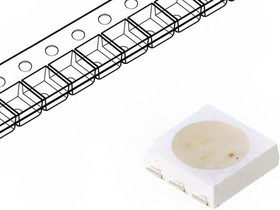 LTST-G563ZEGBW, LED; SMD; 5050,PLCC6; RGB; 5x5x1.6mm; 120°; 20mA; Lens: transparent