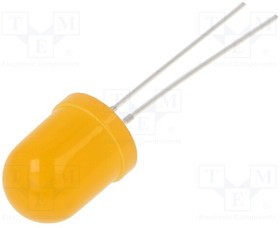 OSO5PAA134A-5V, LED; 10mm; orange; 1120?1560mcd; 30°; Front: convex; 5V