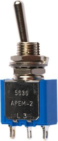 5636A, Toggle Switch, Panel Mount, On-On, SPST, Solder Terminal