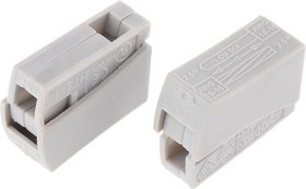 148-90022 HECL-1/1-PA66-GY, HelaCon Plus Wire Splice Connector 0.5 2.5 mm²