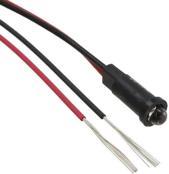 558-0701-007F, LED Panel Mount Indicators LED SNAPIN PAN IND