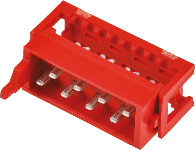 215083-8, Conn IDC Connector M 8 POS 1.27mm IDT RA Cable Mount T/R