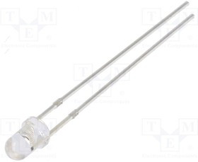 OSR5PA3131A-VVLED, LED; 3mm; red; 2180mcd; 30°; Front: convex; 3?13V; Pitch: 2.54mm