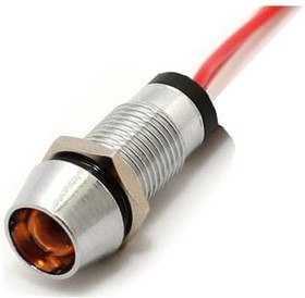 FL1M-8CW-4-Y24V, LED Panel Mount Indicators LED YEL 8MM NUT 24VDC FL1M-8CW-4-Y24V, LED Panel Mount Indicators LED YEL 8MM NUT 24VDC