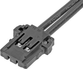 219656-2021, Rectangular Cable Assemblies Pico-Lock F-F OTS Cbl Assy SR 100mm Au 2Ckts Blk