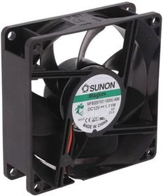 MF80251V2-1000U-A99, Вентилятор осевой, 12В DC, 80x80x25мм, подшипник Vapo, 62,53куб.м/ч, 30дБА