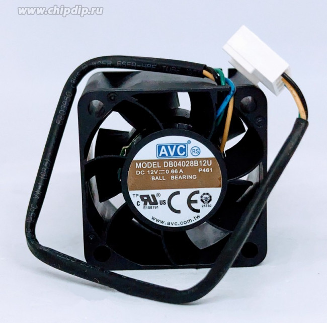 Вентилятор AVC DB04028B12U 40x28мм 12V 6.6W 0.66A OEM