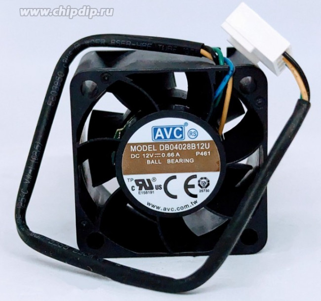 Вентилятор AVC DB04028B12U 40x28мм 12V 6.6W 0.66A OEM