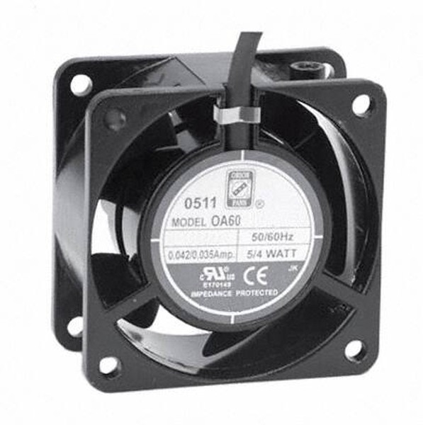 OA60AP-11-1WB, AC Fans Axial Fan, 60x60x30mm, 115VAC, 11CFM, 4W, 28dBA, 3100RPM, Ball, Lead Wires OA60AP-11-1WB, AC Fans Axial Fan, 60x60x30mm, 115VAC, 11CFM, 4W, 28dBA, 3100RPM, Ball, Lead Wires
