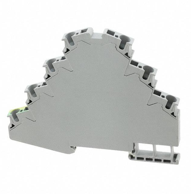 3038338, ST 4-PE/3L Series Grey DIN Rail Terminal Block, Quadruple-Level, Spring Clamp Termination 3038338, ST 4-PE/3L Series Grey DIN Rail Terminal Block, Quadruple-Level, Spring Clamp Termination