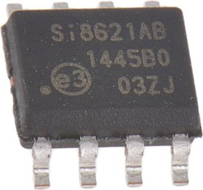 Si8621AB-B-IS, Si8621AB-B-IS , 2-Channel Digital Isolator 1Mbps, 2500 Vrms, 8-Pin SOIC Si8621AB-B-IS, Si8621AB-B-IS , 2-Channel Digital Isolator 1Mbps, 2500 Vrms, 8-Pin SOIC