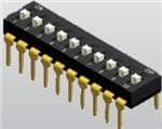 NDI-02H-V, DIP Switches / SIP Switches Dip switch Through Hole Type