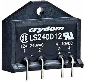 LS240D12, Solid State Relay 15mA 10V DC-IN 12A 280V AC-OUT 4-Pin(4+Tab) SIP