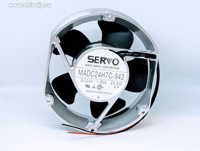 Вентилятор Servo MADC24H7C-943 172x152x51мм (170мм х 150мм х 50мм) 24V 25.2W 1.05A OEM серые 2pin