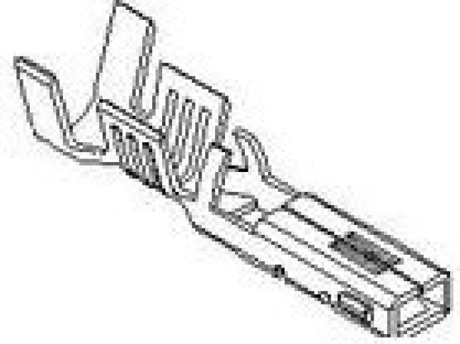35746-0210, Контакт, VersaBlade 35746, Гнездо, Обжим, 14 AWG, Контакты с Покрытием из Олова