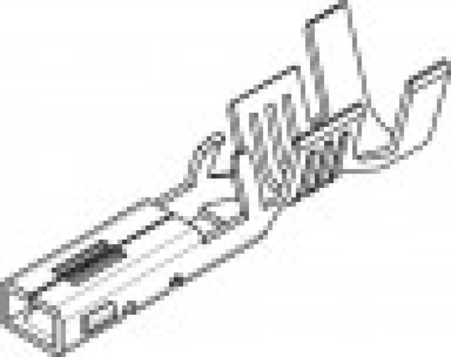 35746-0210, Контакт, VersaBlade 35746, Гнездо, Обжим, 14 AWG, Контакты с Покрытием из Олова