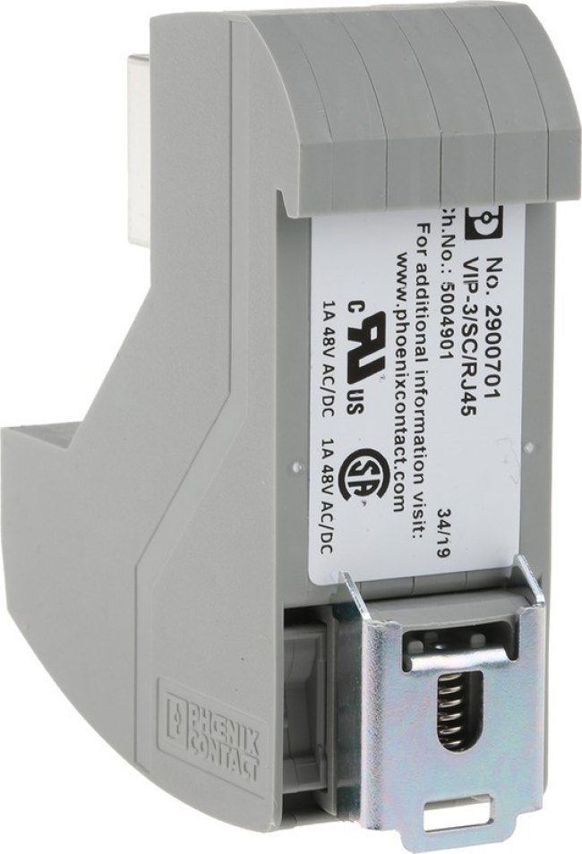 2900701, VIP-3/SC/RJ45 Series 8-Contact Female Interface Module, RJ45 Connector, DIN Rail Mount, 4A 2900701, VIP-3/SC/RJ45 Series 8-Contact Female Interface Module, RJ45 Connector, DIN Rail Mount, 4A