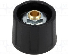 A2520040, Ручка, без указателя, ABS, dоси: 4мм, d20x15,5мм, черный