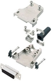 6355-0045-12, DA-15 Socket D-Sub Connector Kit, Zinc