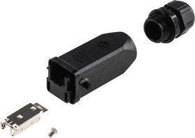 09 45 125 1560, Industrial Connector RJ45 Plug CAT6 Straight