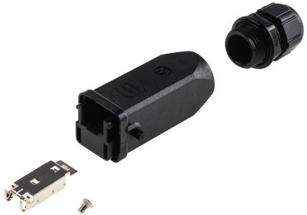 09 45 125 1560, Industrial Connector RJ45 Plug CAT6 Straight