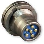 152-003-1, Circular DIN Connectors Rcpt, Panel mount jam nut, 5 pin