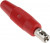 930046101, Red Male Banana Plug, 4 mm Connector, Screw Termination, 16A, 30 V ac, 60V dc, Nickel
