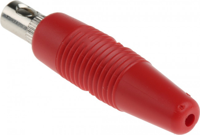 930046101, Red Male Banana Plug, 4 mm Connector, Screw Termination, 16A, 30 V ac, 60V dc, Nickel