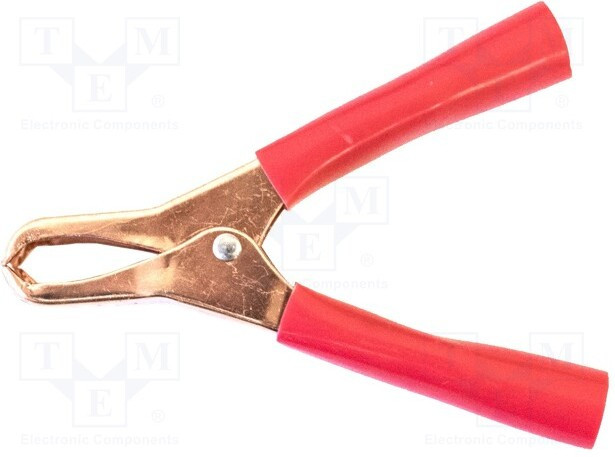 BU-46M-2, Зажим "крокодил"; 75А; Диап.захвата: макс.28мм; Длина: 74мм BU-46M-2, Зажим "крокодил"; 75А; Диап.захвата: макс.28мм; Длина: 74мм