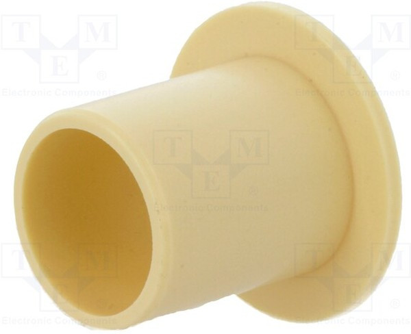 WFM-1820-12, Опорная втулка, Верс с юбкой, Внешн.диам 20мм, L 12мм, желтый WFM-1820-12, Опорная втулка, Верс с юбкой, Внешн.диам 20мм, L 12мм, желтый