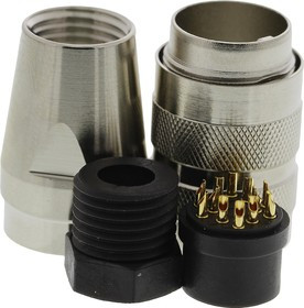 C091-31D012-2002, C 091 D 12 Pole M16 Din Socket, 3A, 150 V ac/dc IP67, Screw On, Female, Cable Mount