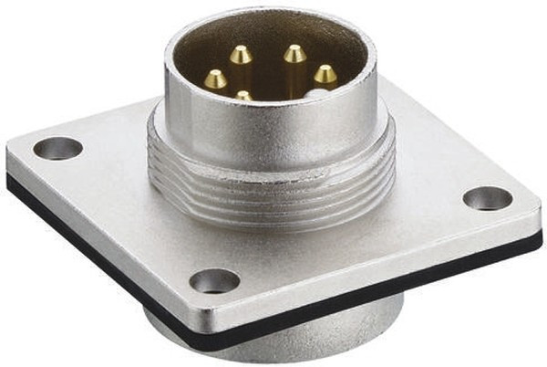 0318 07, 7 Pole Din Plug, 5A, 250 V ac IP68, Male, Panel Mount 0318 07, 7 Pole Din Plug, 5A, 250 V ac IP68, Male, Panel Mount