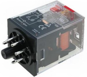 MKS2PIAC230, Универсальное реле, серия MK-S, силовое, без защелки, DPDT, 230В AC, 10А MKS2PIAC230, Универсальное реле, серия MK-S, силовое, без защелки, DPDT, 230В AC, 10А