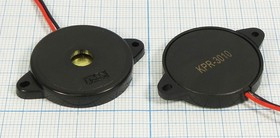 Излучатель звука пьезокерамический без генератора (3~30)В, Резонансная 1.3кГц зп 30x 6m41\3~30\\ 1,3