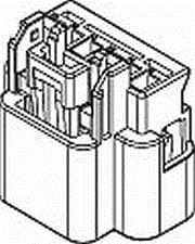 15332141, Automotive Connectors 6P FEMALE BLK CONN GT 150 SERIES 15AMPS