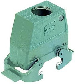 19300100436, Heavy Duty Power Connectors METAL HOOD HAN 10B 2 LVR LCKING