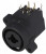 FC2430, Гнездо, Jack 6,3мм + XLR, "мама", угловой 90°, THT FC2430, Гнездо, Jack 6,3мм + XLR, "мама", угловой 90°, THT