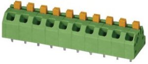 SPTAF 1/ 5-5,0-EL, Клеммная колодка типа провод к плате, 5 мм, 5 вывод(-ов), 24 AWG, 16 AWG, 1.5 мм², Вставной SPTAF 1/ 5-5,0-EL, Клеммная колодка типа провод к плате, 5 мм, 5 вывод(-ов), 24 AWG, 16 AWG, 1.5 мм², Вставной