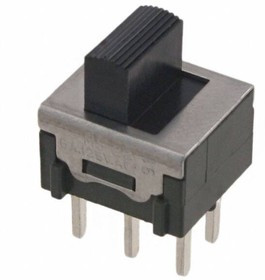 MS22BNW03, Slide Switches DPDT ON-ON 6A .323" ACTUATOR PC