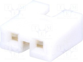 68786-102LF, Перемычка, штыревой, "мама", открытая, 2,54мм, 1x2, позолота, белый