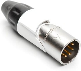 AX5M9M, XLR Connectors 5P PIN M PLUG WHITE MARK SLEEVE