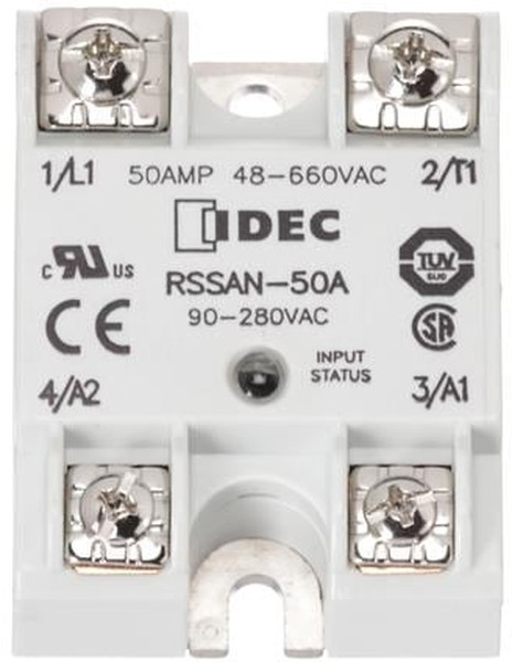 RSSAN-50A, SSR, DIN/PANEL MOUNT, 660VAC, 280VAC 50A