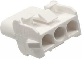350767-1, Корпус разъема Universal MATE-N-LOK, розетка 3PIN, In-Line (Nylon, UL 94V-0) без контактов, шаг 6.35 мм 350767-1, Корпус разъема Universal MATE-N-LOK, розетка 3PIN, In-Line (Nylon, UL 94V-0) без контактов, шаг 6.35 мм