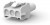 350767-1, Корпус разъема Universal MATE-N-LOK, розетка 3PIN, In-Line (Nylon, UL 94V-0) без контактов, шаг 6.35 мм