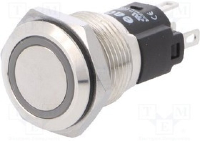 82-4151.1114, Pushbutton Switches Red RingLED 24VAC/DC 16mm QC Flush 82-4151.1114, Pushbutton Switches Red RingLED 24VAC/DC 16mm QC Flush
