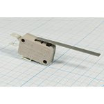 Микропереключатель, размер 29x10 x16, 16А, переключение ON-(ON), размер концевика L51/6.3, [SF-6007]