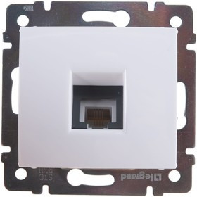 Механизм розетки телеф. 1-м СП Valena RJ11 бел. Leg 774438