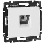 Механизм розетки телеф. 1-м СП Valena RJ11 бел. Leg 774438