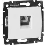 Механизм розетки телеф. 1-м СП Valena RJ11 бел. Leg 774438